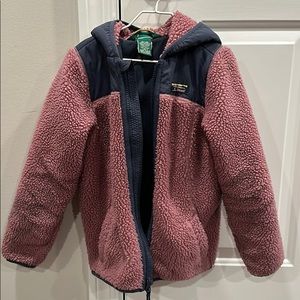 LLBean girls fleece size 6/7